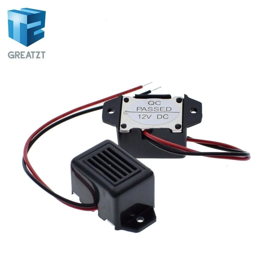 GREATZT звуковой сигнал оповещения DC 12V 85dB мини электронный будильник зуммеры постоянного тон