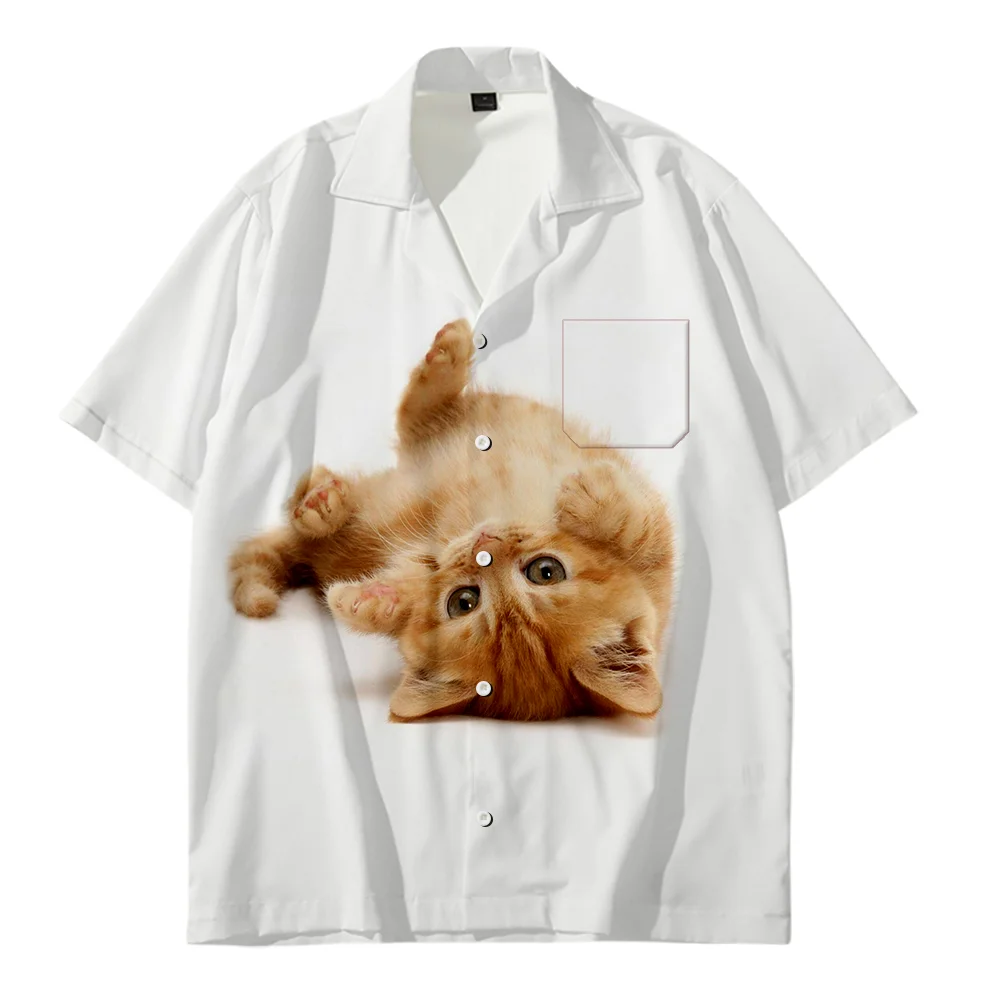 

Рубашка мужская с 3D принтом, летняя Модная рубашка в стиле хип-хоп, уличная одежда для отдыха, хорошее качество, под заказ