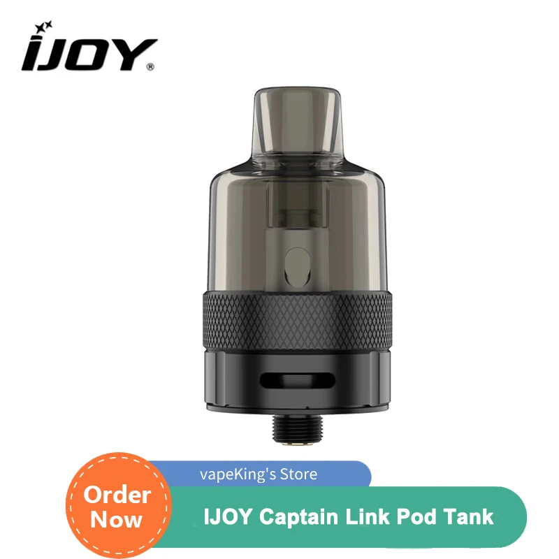 

Pre-sale IJOY Captain Link Pod Tank 5ML Capacity Atomizer with L5 Mesh Coil 0.5ohm L15 Clapton Mesh 0.15ohm For Captain Link Kit