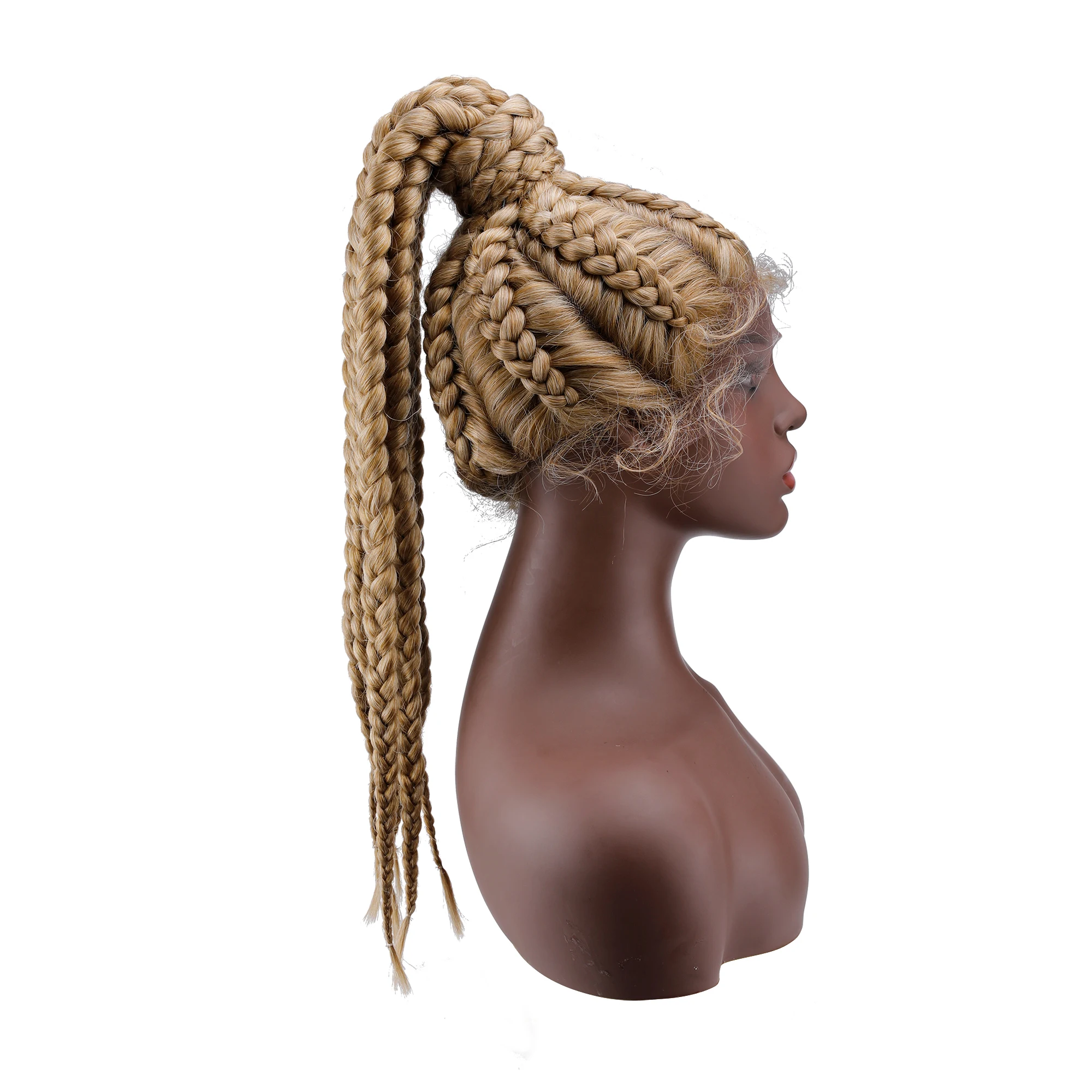 360 кружевная пышная руки косу волосы афроамериканок для Для женщин синтетический