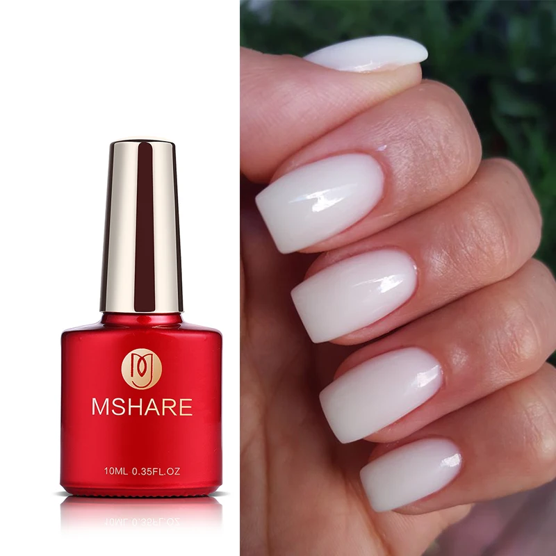 MSHARE Builder UV Gel In A Bottle Clear Thick Nail Extension 10ml Cure Led Lamp | Красота и здоровье