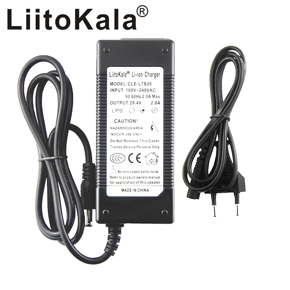 Зарядное устройство LiitoKala для электрического велосипеда 29 4 в 2 А 24 В А|battery