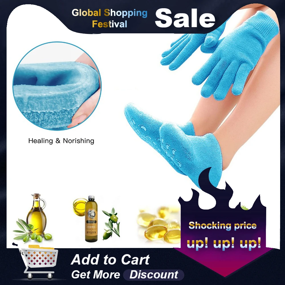 Смягчающие гель содержащие спа носки для ухода за ногами отшелушивающие