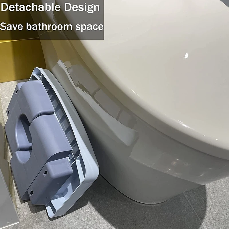 Toilet Stool Poop Adult Foldable Step Easy Wash and Store Spliceable Squatting |