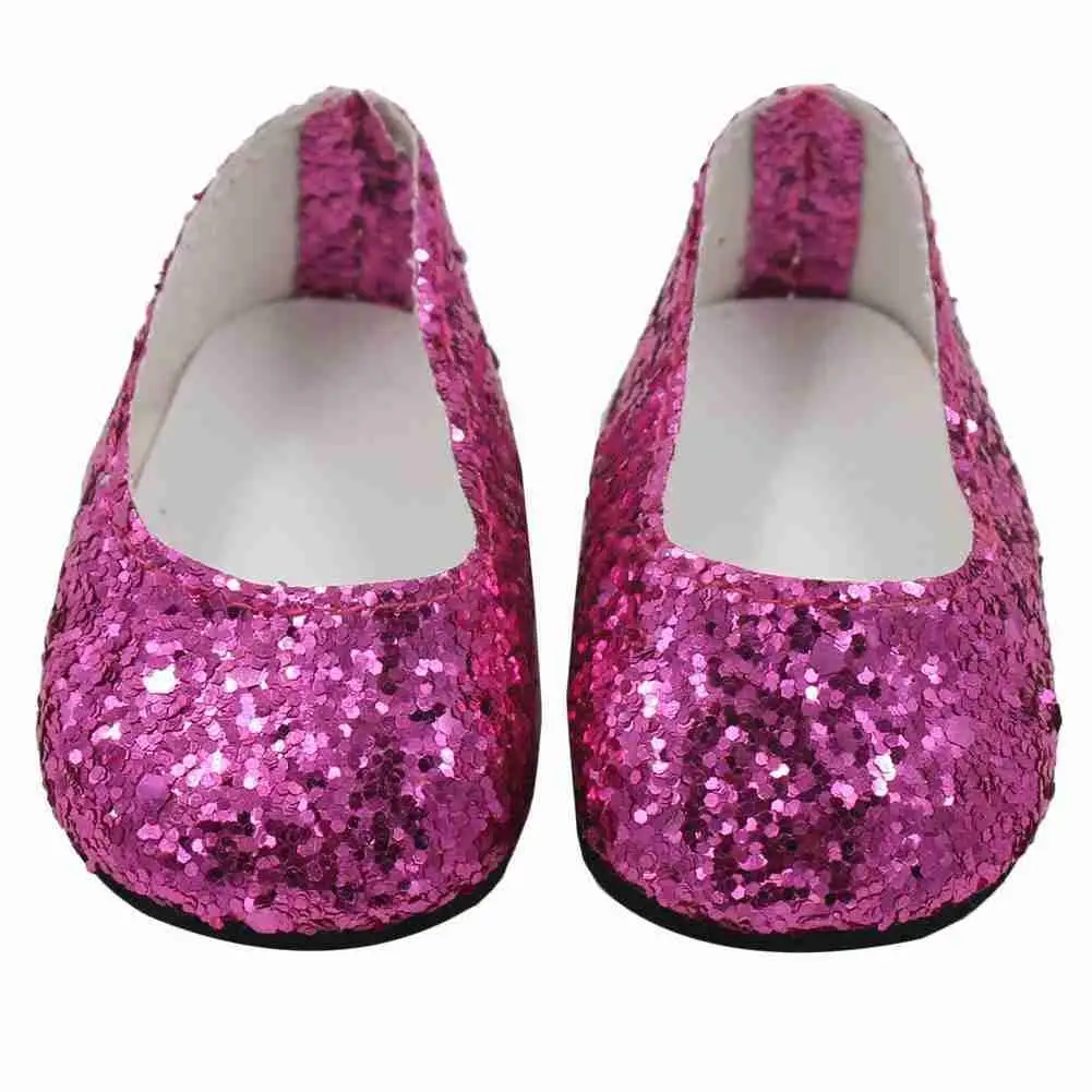 

16-18 Inch Girl Dolls Shiny Sequin Shoes Rebirth Dolls Accessories Dolls Kids For 40-43cm Gift C7I8