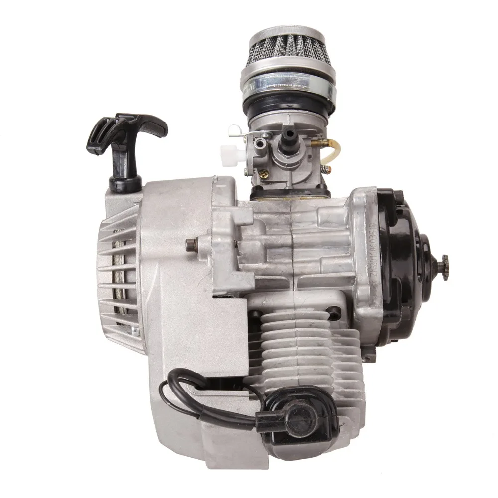 

2 Stroke 49cc Pull Start Engine 25H Sprocket Motor Transmission Engine Air Filter Mini Pocket Pit Quad Dirt Bike ATV 4 Wheel