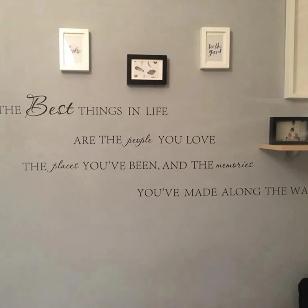 

The Best Things In Life Vinyl wall decals ~ Love Memories Wall Quote Home Art Vinyl Decal Sticker ,Free shipping large size new