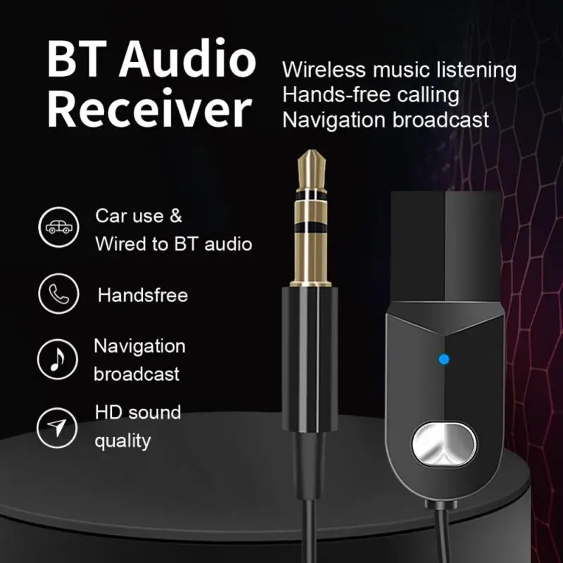 

Car Navigation Wireless Bluetooth Receiver Adapter Bluetooth Audio Receiver Adapter Car Hands-free Calling Bluetooth Adapter