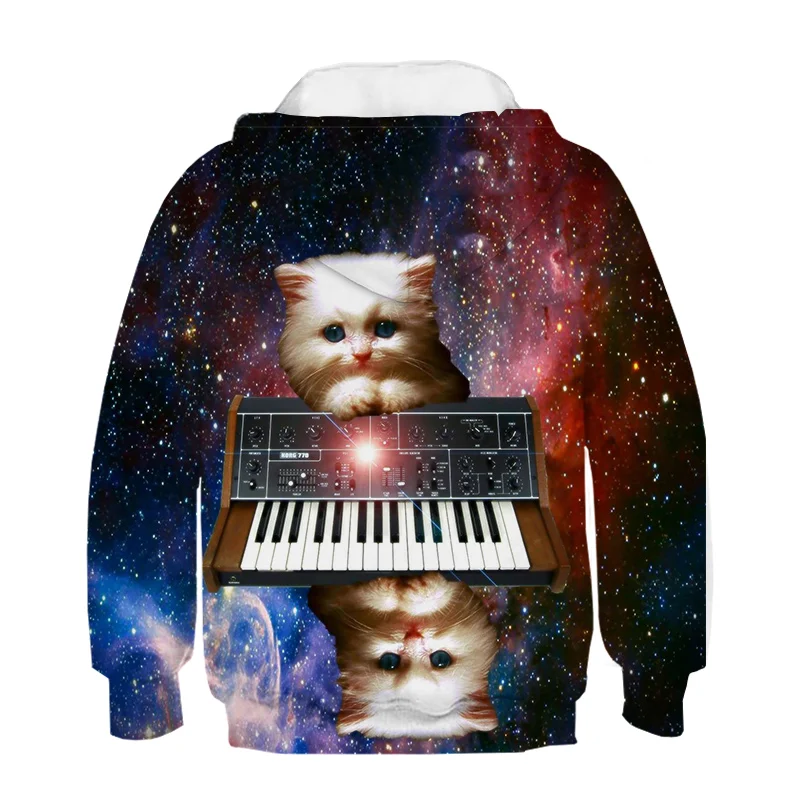 

Cartoon Kawaii Children's Hoodie 3D Printed Cat Boys and Girls Sweatshirt Pullover Long Sleeve Hoodie Sweatshirt