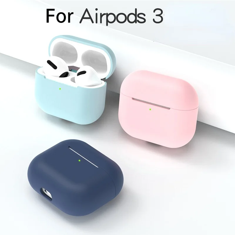 

Luxury Silicone Case For Airpods Airpod Pro 3 2 1 Silicone Wireless Protective Cover For Apple Air Pods 2 1 Pro Coque Fundas