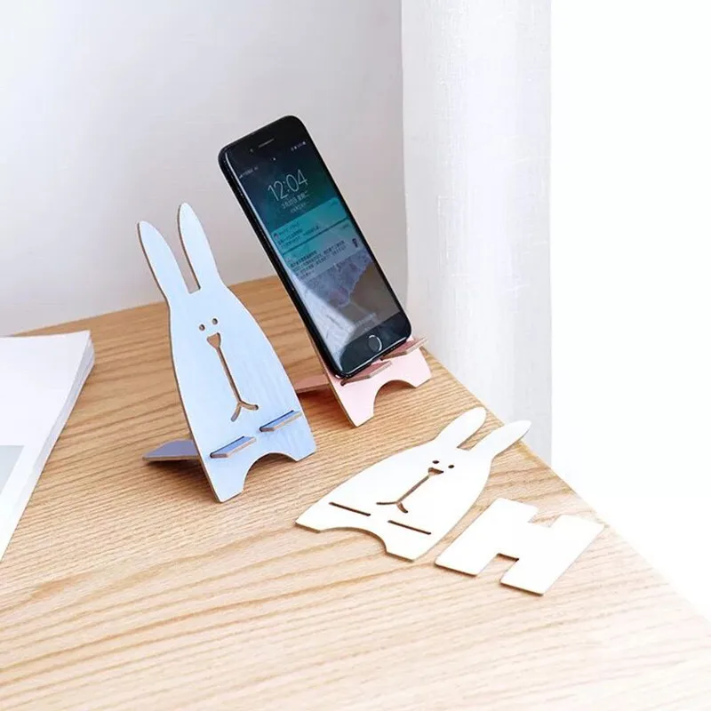 Универсальный Настольный держатель для мобильного телефона деревянная