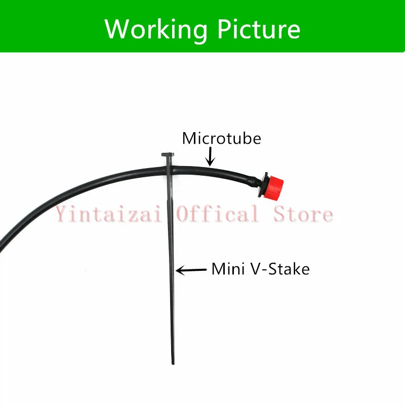 Мини V образный держатель для фиксации от 3 до 7 мм|support stake|micro tubingirrigation holder |