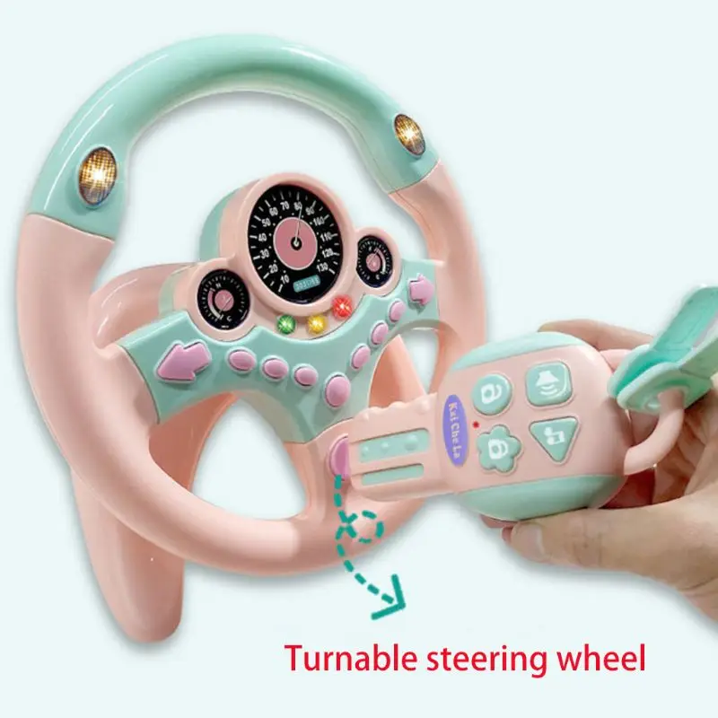 

Car Key Lock Toy Remote Control Musical Flash Toys Baby Early Educational 24BE