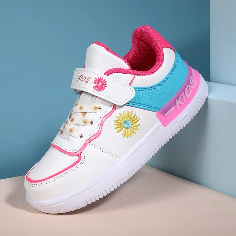 

Girls Shoes Children Casual Shoes For Girls Sneakers Kids Shoes Girls Leather Rainbow Colorful Fashion tenis infantil menina