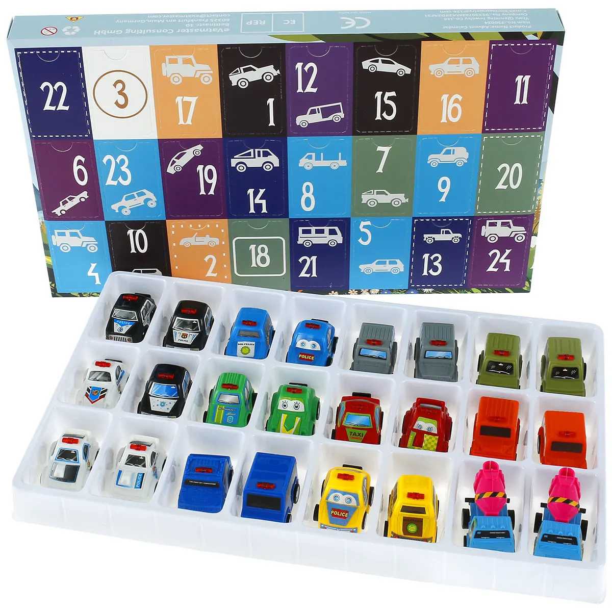 

2022 Christmas Advent Calendar 24-Day Surprise Blind Box Toy Bulk Christmas Holiday Countdown Calendar DIY Bracelet Beads Set