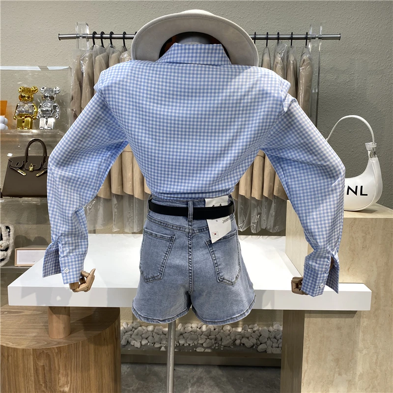 

Niche Design 2021 Joker Denim Shorts Design Sense Split Wide-leg Pants Loose Slim Hot Pants