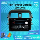 Автомагнитола 2 Din Android для Toyota Corolla E140 E150 2006-2013 Carplay автомобильный мультимедийный плеер GPS 2Din Авторадио Android 10