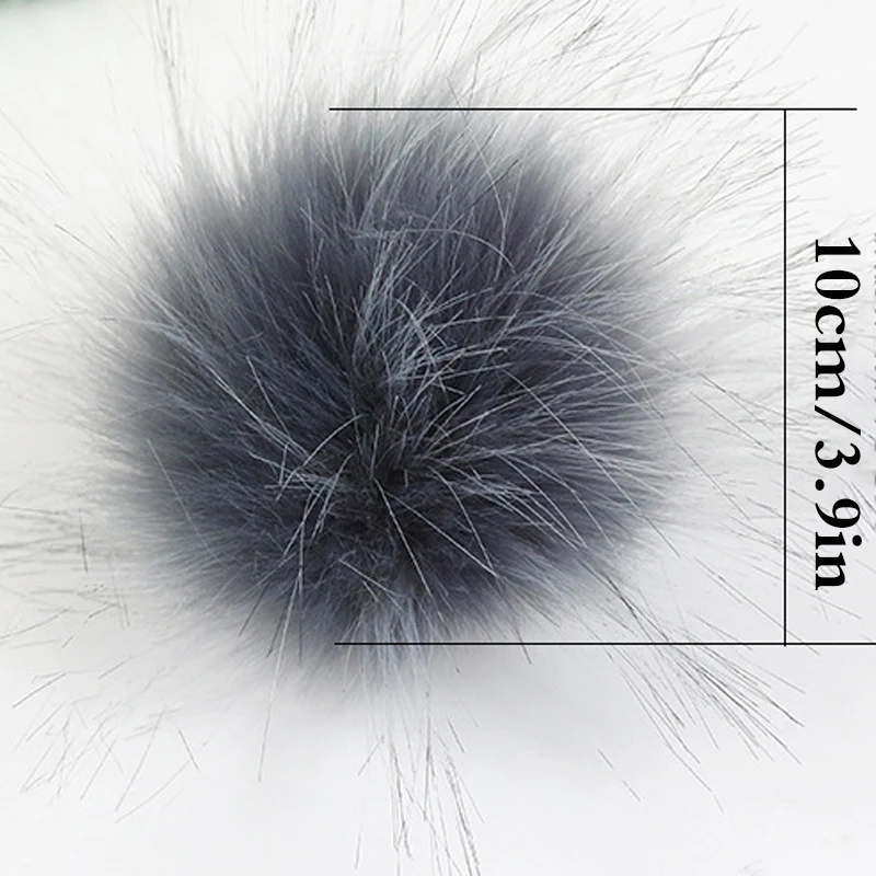 Меховые помпоны сделай сам из искусственного меха енота для женщин и детей