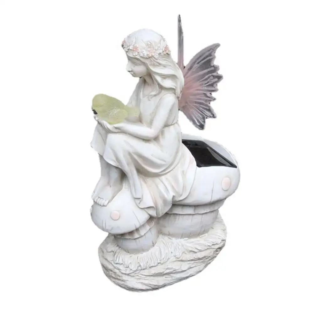 

Ретро цветок фея девушка статуя Угол скульптура Сад Двор Декор