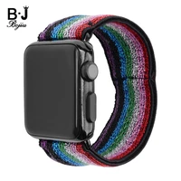 stretchy loop watchbands straps for apple watches 32mm magnetic stainless steel buckle textil replacement band accessories bc371