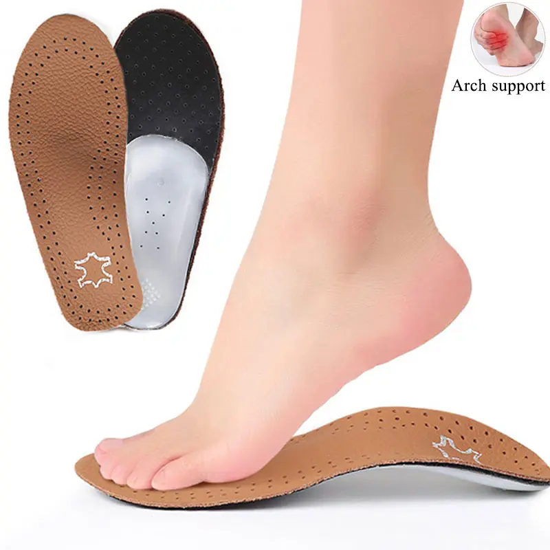 

Leather Children Orthopedic Insoles For Kid Flat Foot Arch Support Orthotic Insole Correction Kids O/X Leg Care Shoe Insert Pad
