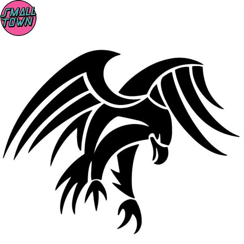 

Small Town 15.7CM*12.3CM Eagles Vinyl Decal Pattern Decorate Body Of Car Car Stickers Black/Silver C4-2878