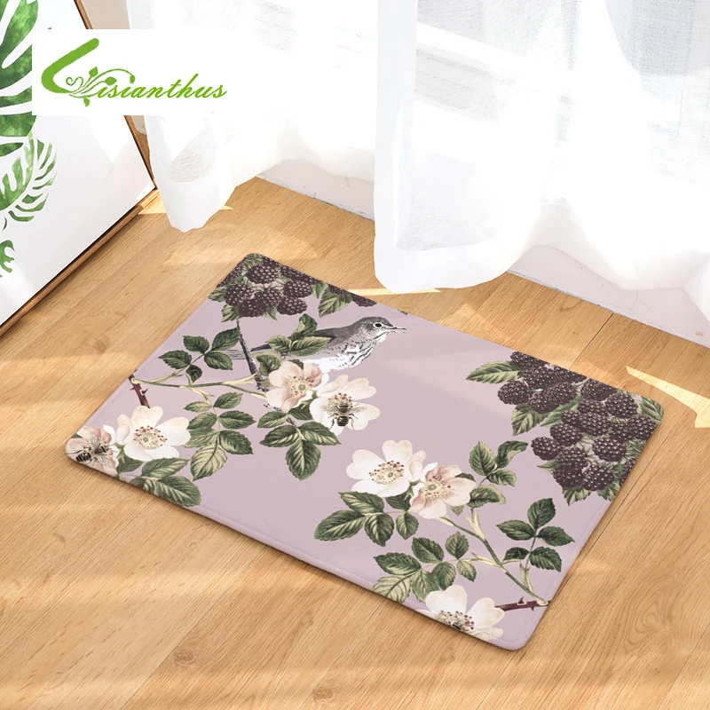 Приветственные напольные коврики коврик в стиле ретро с цветочным принтом кухня