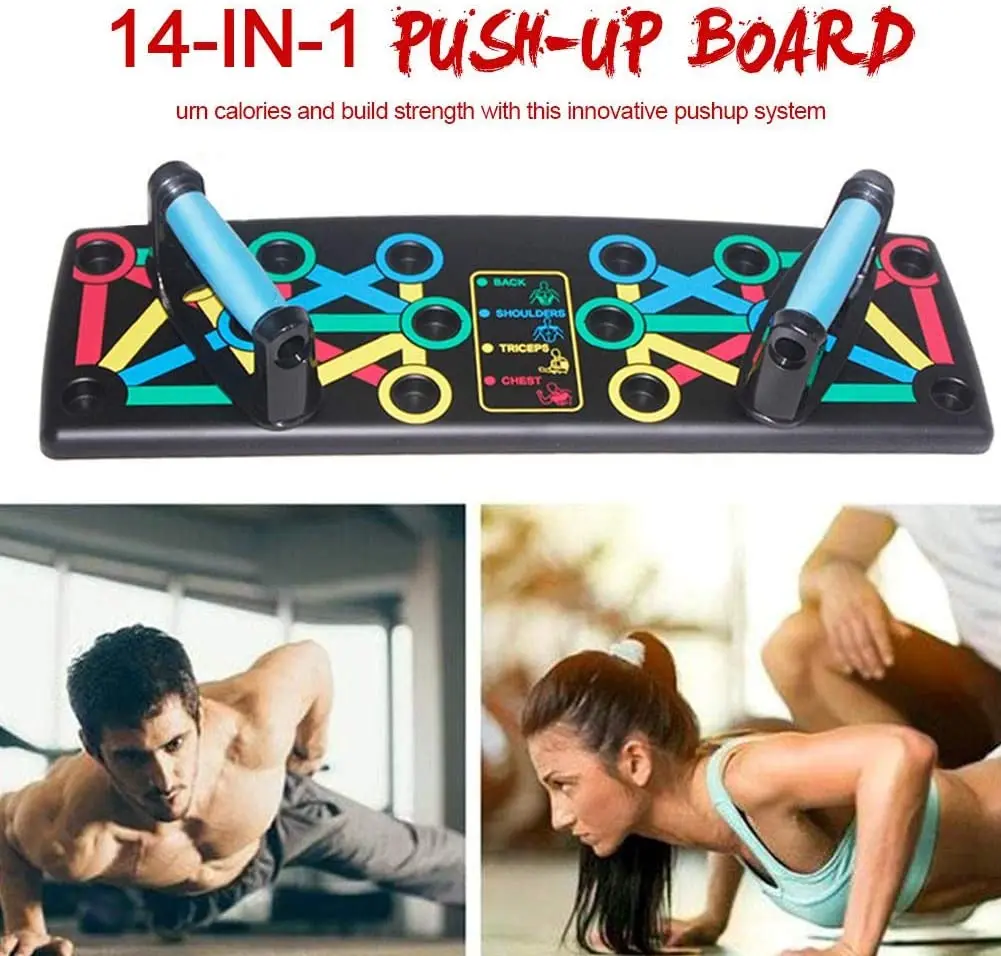 Push-up Rack Board Mat Push Up Bar Set Multi-Function Fitness Tool Home Gym Chest Muscle Grip Training and Exercise Equipment | Спорт и