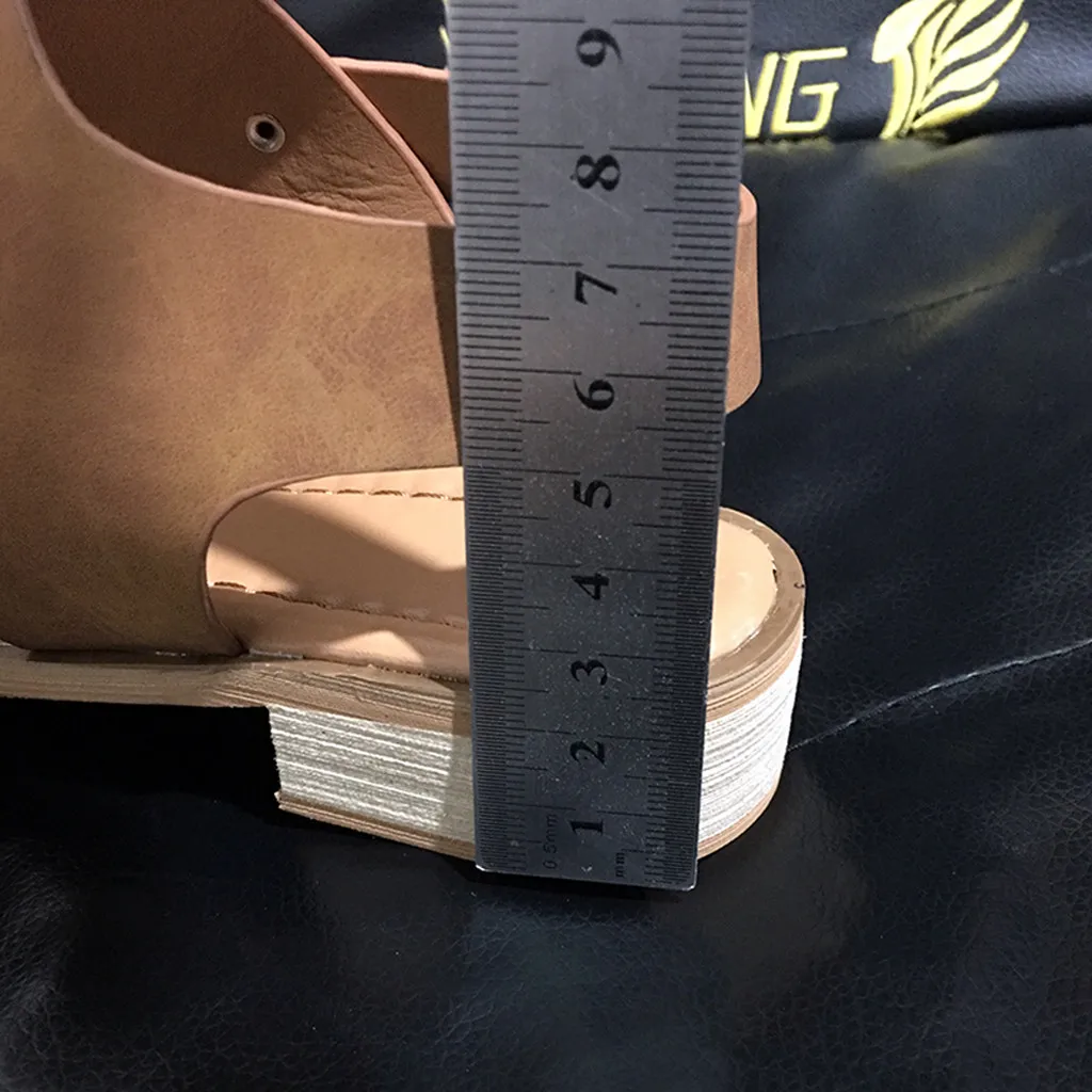 

Women's High Heel Shoes Ankle Belt Retro Open Toe Sandals Summer Casual Sandals