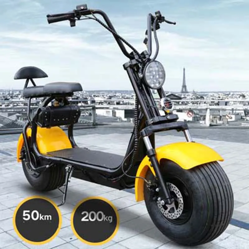 1500W Citycoco электрический скутер 20Ah литиевая батарея двойной тормоз Красочные
