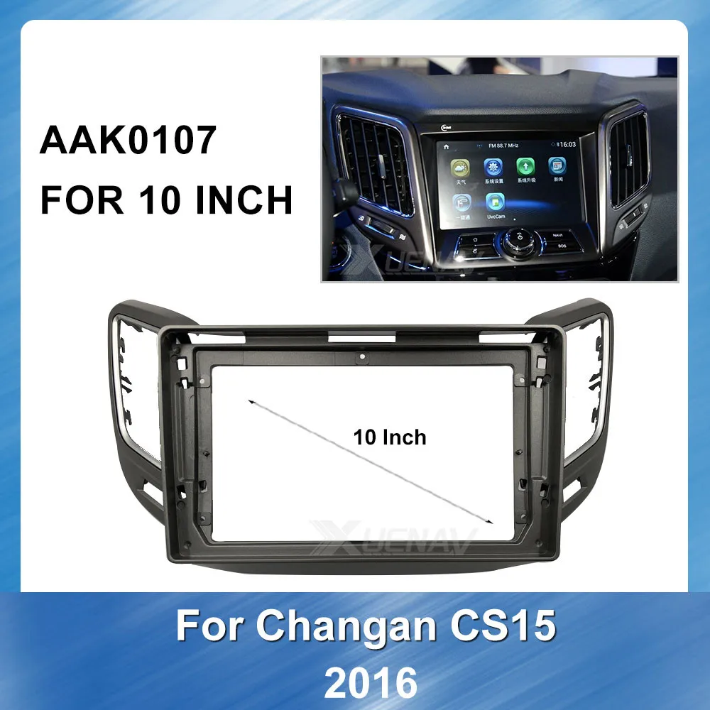 

2 Din Adaptor Panel In-dash Mount Installation Car Fascias 10 inch Car Radio Fascia For CHANGAN CS15 2016 Car Dvd Frame