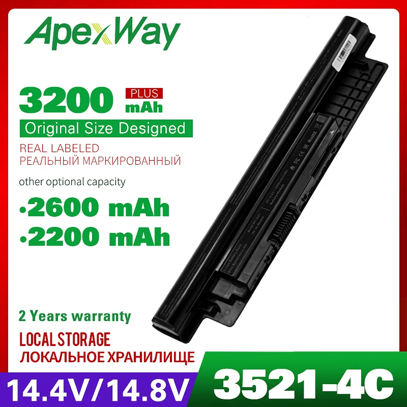 Аккумулятор для ноутбука DELL Inspiron 3521 N3521 Series Latitude 3440 3540 E3440 0MF69 24DRM 49VTP 4dmng 4WY7C 68DTP 6HY59