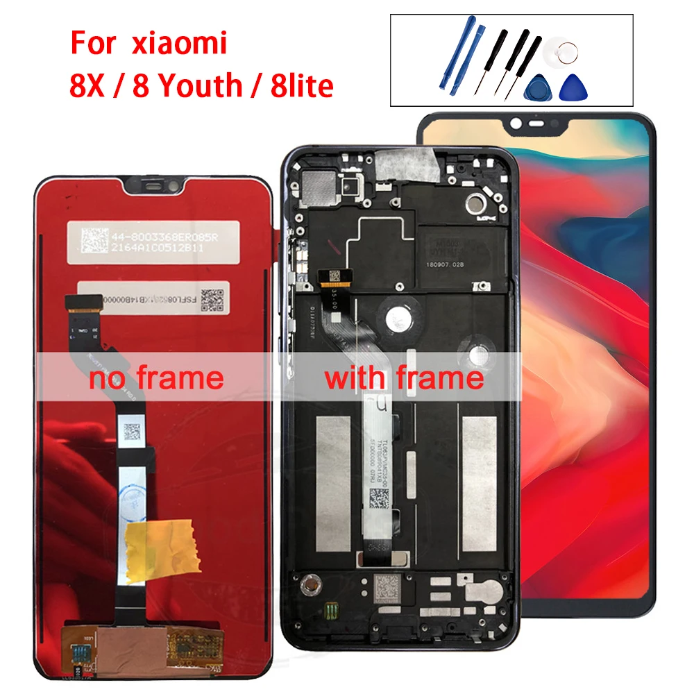 6 26 &quotНовый для Xiaomi Mi 8 lite Youth 8x ЖК-дисплей и сенсорный экран дигитайзер mi8 mi8X сборка