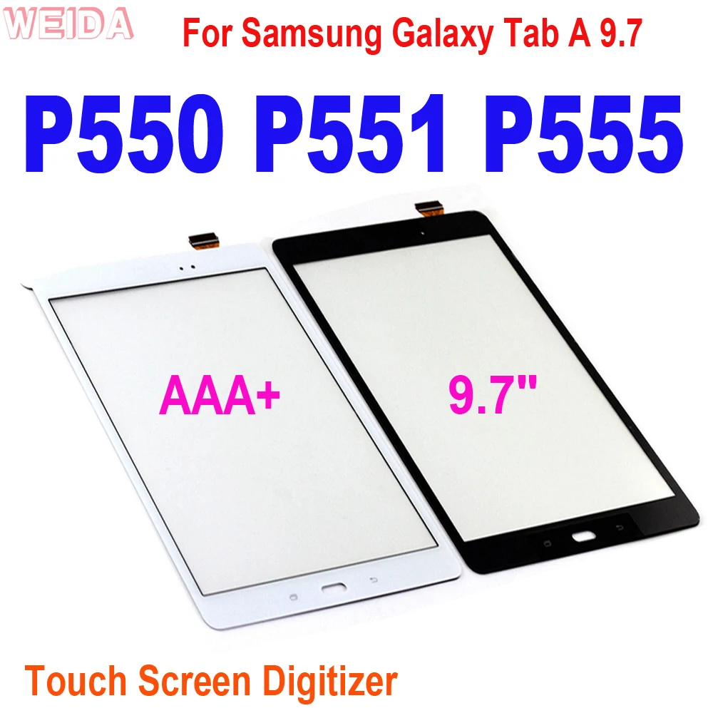 

9.7" AAA+ New Touch For Samsung Galaxy Tab A 9.7 SM-P550 P550 P551 P555 Touch Screen Digitizer Panel Sensor Front Glass Lens