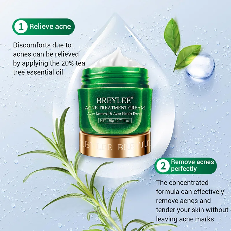 BREYLEE Новый увеличитель для удаления угрей и акне прыщей регенерирующий крем