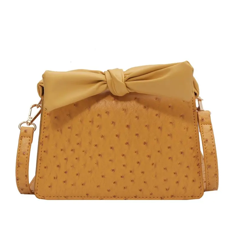 

Unique Ladies Bag New 2021 Women Handbag Small Trend Bow Messenger Bag Female Square Temperament For Youth Girl