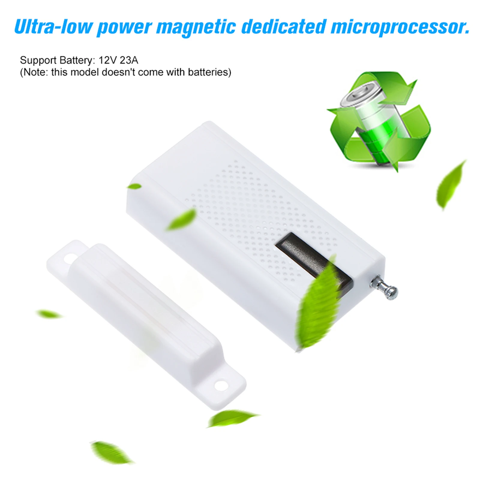 

Window Door Sensor WiFi, 433MHz Magnetic Wireless Burglar Alarm with External Antenna,Security Systemfor Home, Garage, Apartment