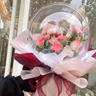 Шар BOBO с широким горлом 20 см, 30 дюймов, прозрачный Подарочный шар для закусок, букет из пузырчатой пленки, Свадебный декор для помолвки, сувениры для будущей мамы