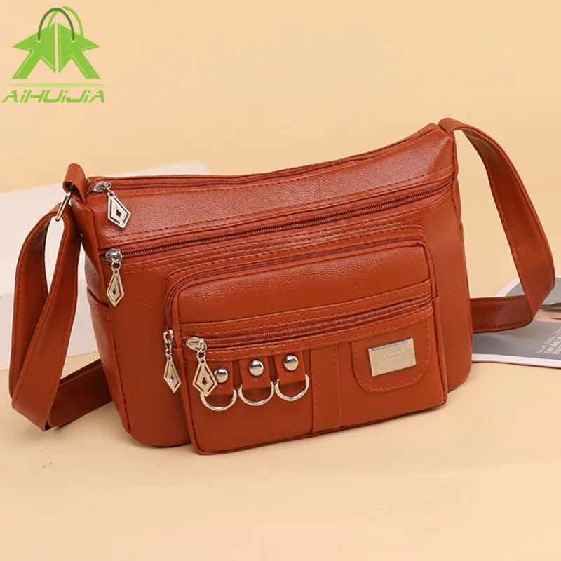 

High Quality Female Handbag Luxurious Designer Messenger Bag 2021 New Pu Leather High Capacity Shoulder Bags Fashion for Women