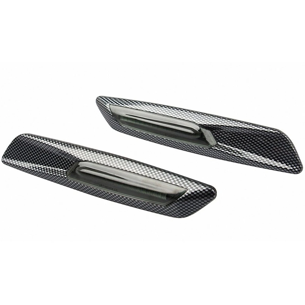 

2pcs Durable PC Smoke Car Waterproof Indicator Lamp Led Easy Install Side Marker Light Turn Signal E39 E60 E61