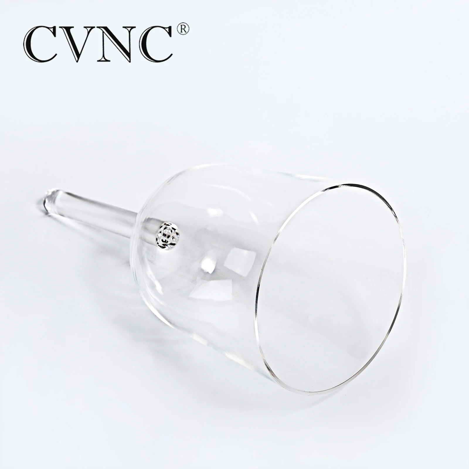 CVNC 528 Гц прозрачный кристалл Поющая колокольчик или Хрустальная чаша с ручкой для