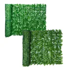 Рулон искусственных листьев для садового забора, защита от УФ излучения, защита конфиденциальности, искусственное ограждение, озеленение стен, плющ, Заборная панель, 0,5x3 м