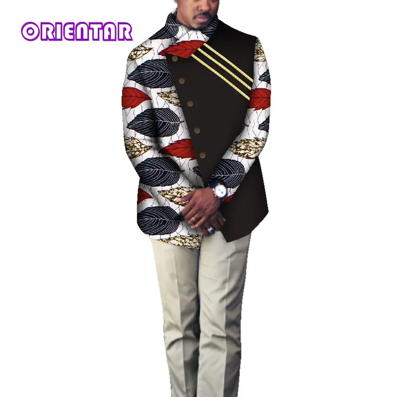Модная африканская одежда для мужчин пальто блейзер с длинным рукавом