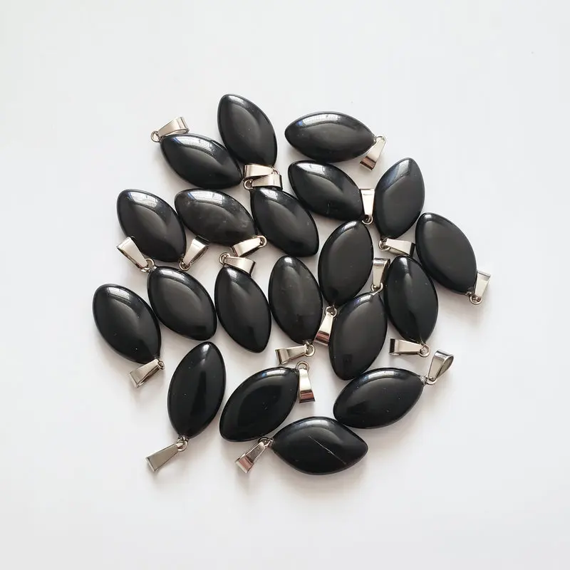 Оптовая продажа 50 шт./лот модные черные оникс натуральные камни конский глаз