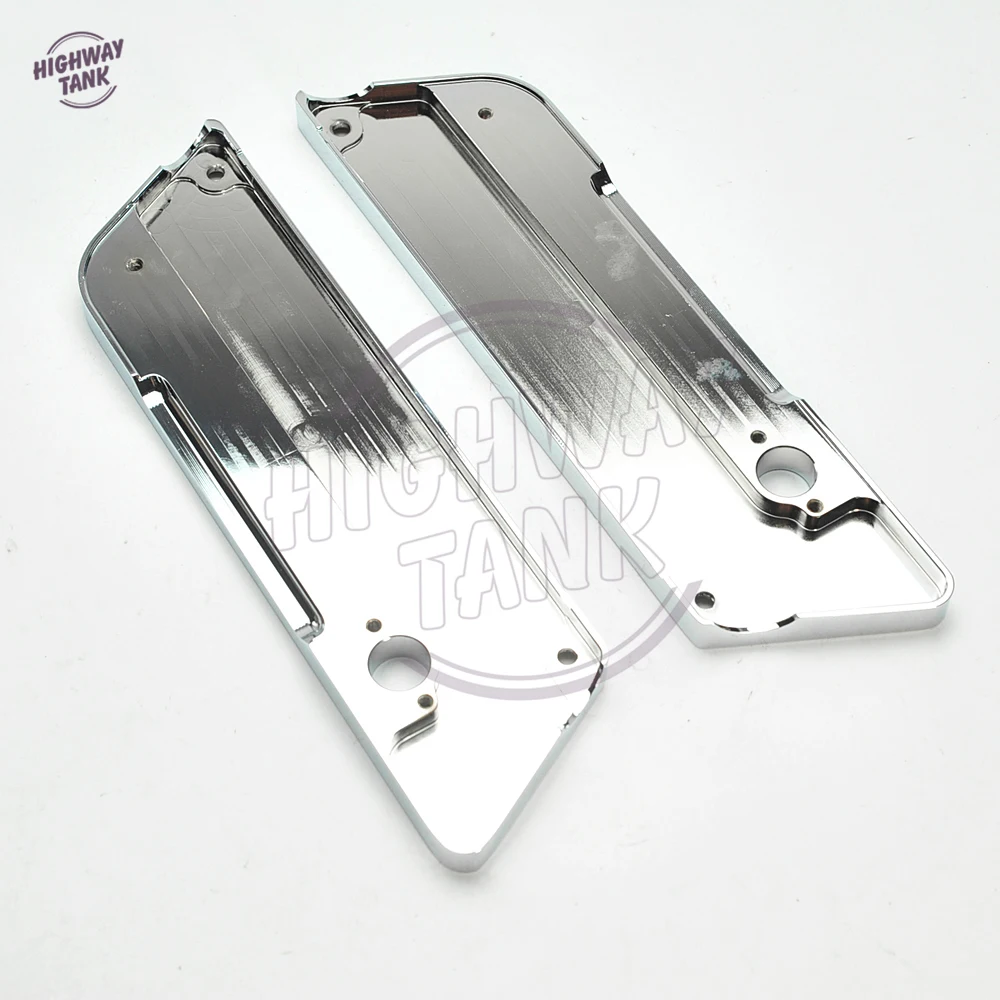 

Chrome motorcycle Saddlebag Latch Cover Moto Left Right Ornamental case for Harley FLH/FLT 1993-2011 2012 2013