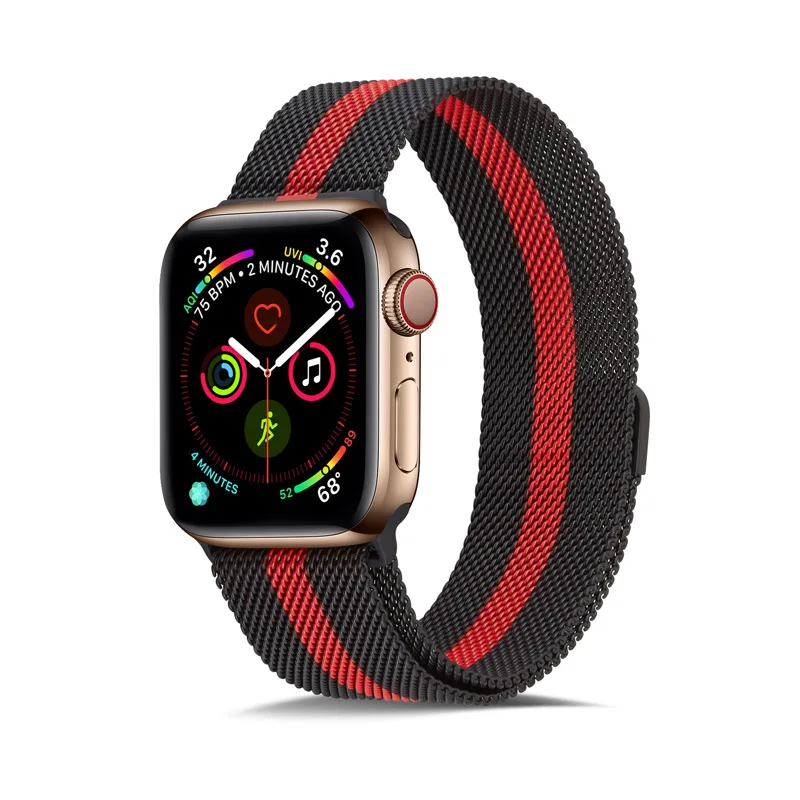 Ремешок для часов, Миланская петля, ремешок для наручных часов Apple Watch, версии 5 4 40 мм 44 мм, ремешок для наручных часов iWatch серии 1/2/3, 42 мм, 38 мм, Ремешок Браслет Нержавеющая сталь
