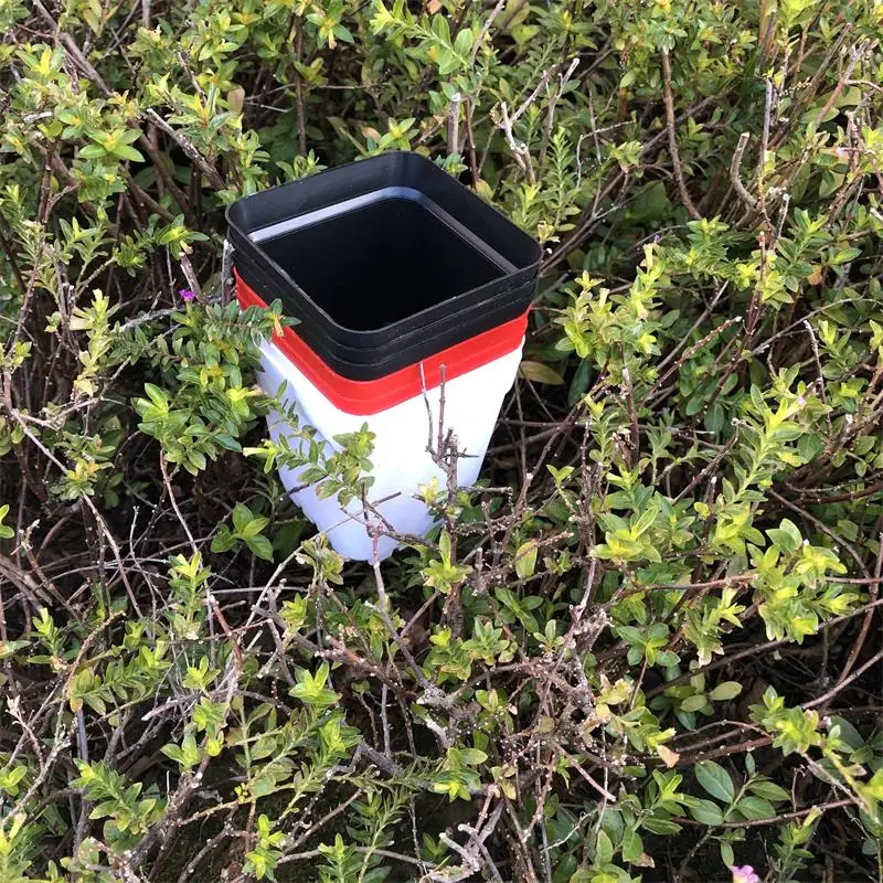 

100pcs/lot D7xH7CM Nursery Pot Plastic Garden Succulent Flower Planter Red/White/Black Color Square