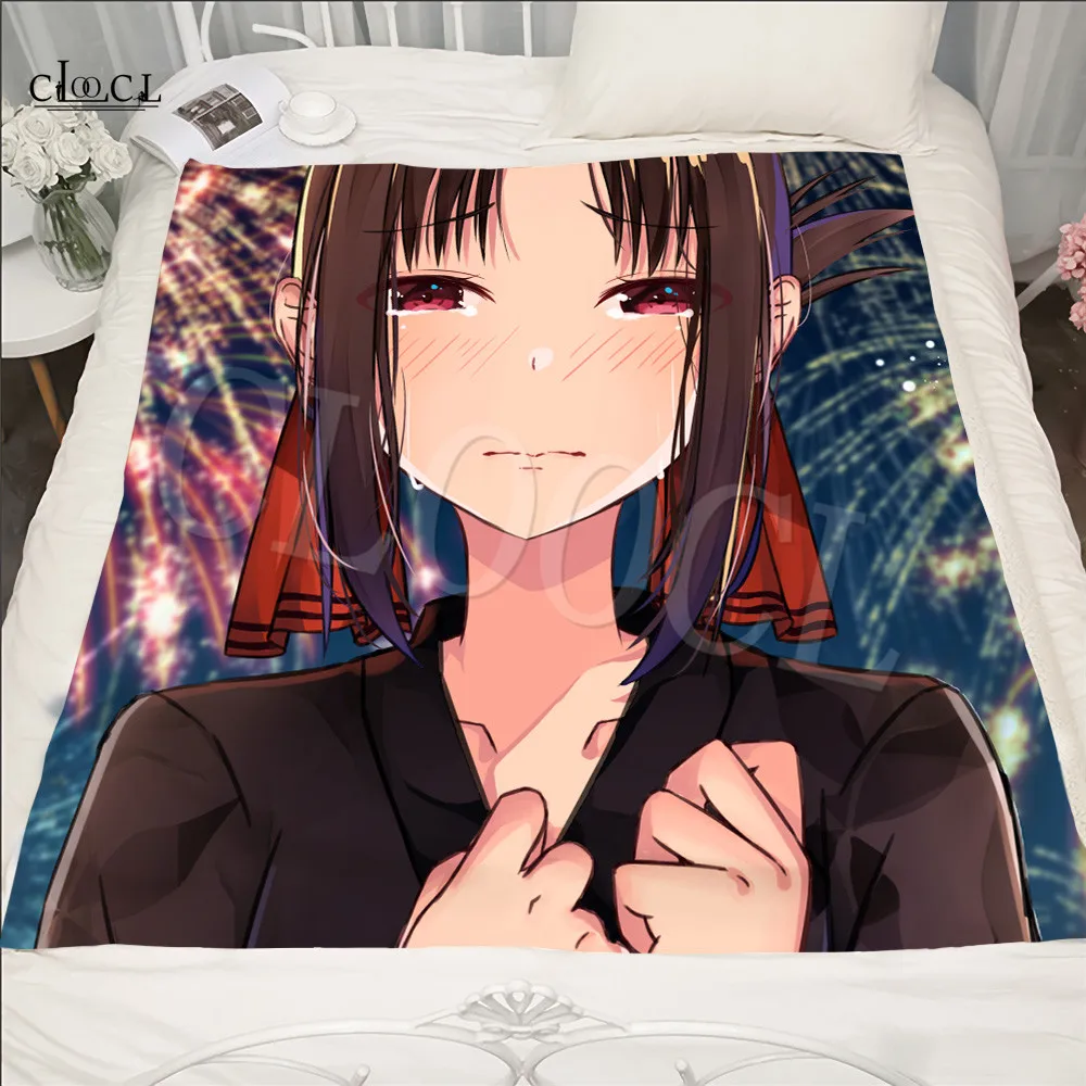Shinomiya Kaguya дорожное постельное белье для дивана 3D пушистое одеяло покрывало