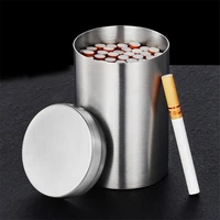 cigarette box metal can hold 50 pcs cigarette for cigarette lighter cigarette case stainless steel smoke can storage sealed tank