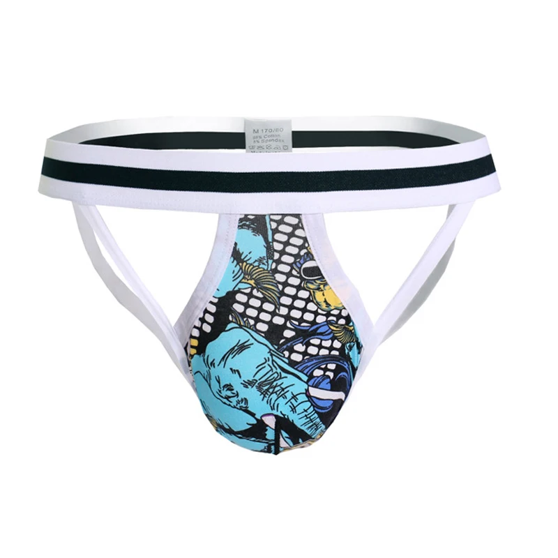 Джоки мужские камуфляжные с низкой посадкой стринги из хлопка бандаж бикини